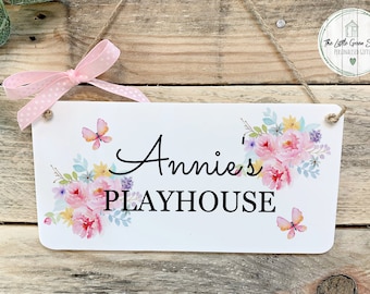 Playhouse sign, Den Sign, Children's gift, Garden Shed Sign, Room decor, Birthday gift