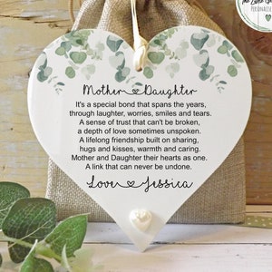 Mother Of The Bride Gift, Daughter To Mum Gift, Wedding Gift, Gift for Her, Personalised Keepsake, Plaque 12 x 12cm