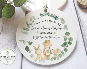 Personalised Baptism Keepsake: Godson/Goddaughter Gifts