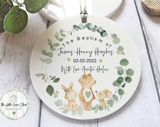 Personalised Christening Gift, Godson Gift, Goddaughter Gift, Baptism Keepsake, Christening Keepsake, Dedication Gift,