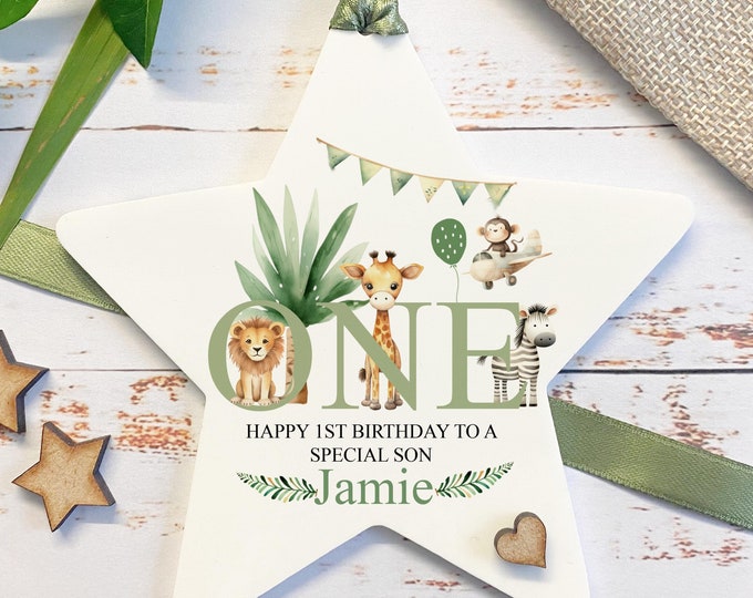 Personalised Grandchild 1st Birthday Keepsake, Granddaughter, Grandson 1st Birthday Star, Daughter, Son Gift