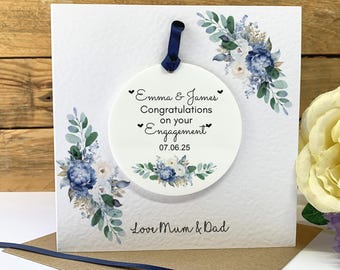 Personalised Engagement Card – Acrylic Keepsake Gift for Couple