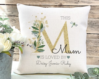 Personalised Mum Cushion, Mothers Day Gift, Mummy Birthday Gift, New Mummy Cushion, Mum Christmas Gift, Gift From Children,