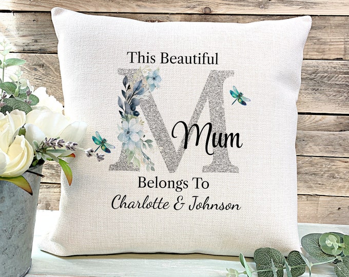 Personalised Cushion For Mum, Mummy Cushion, Mother's Day gift, Gift for her, Gift for Mum, Nanny Cushion, Grandma Cushion