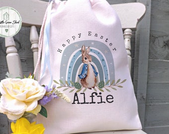 Personalised Easter Bag, Easter Gifts, Easter Sack, Gifts For Easter, Easter Decoration, Easter Egg Hunt  Bag, Easter Luxury Linen Bag