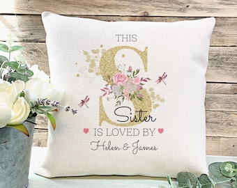 Personalised Sister Gift, Sister  Cushion, Birthday Gift, Gift for her, Gift for Auntie, Sister Gifts