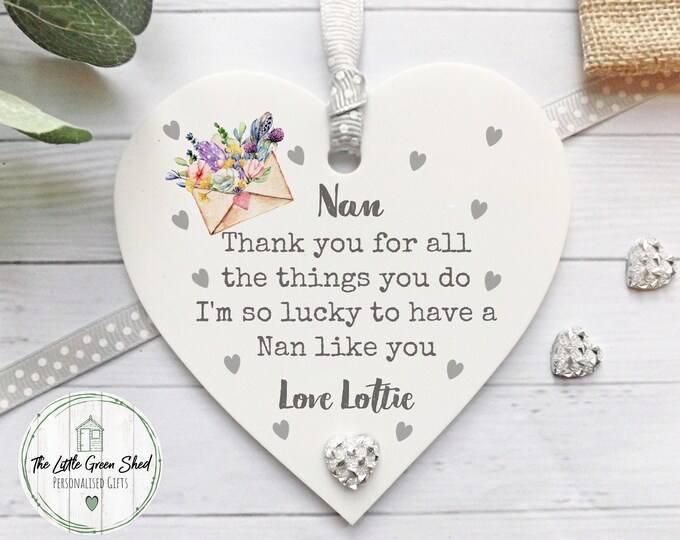 Nan keepsake, any relation gift, Mothers Day Gift, Gran Gift, Nanny Gift, Mum Gift, Gift for Nan, Giftbag option