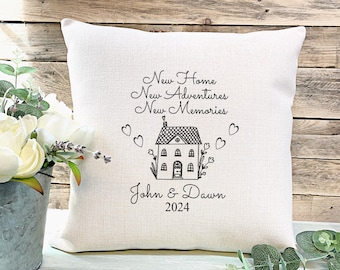 Personalised New Home Gift, Perfect New Home Decor, Housewarming Gift, Personalised Cushion, Moving House Gift, Gift For Friends,