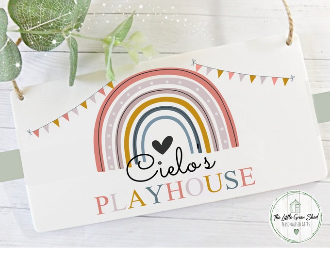 Playhouse sign, Den Sign, Children's gift, Kids Gift, Room decor, Birthday gift