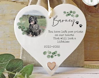 Personalised Dog Photo Gift, Dog Lover, Dog Loss Gift, Keepsake, Hanging Plaque, 12x12cm