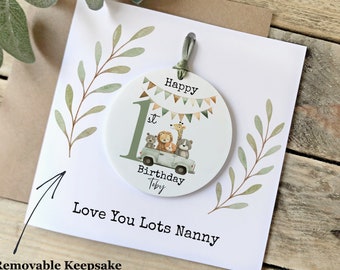 1st Birthday Personalised Keepsake, Greeting Card ,  Any Relation Card, Son, Daughter, Grandson, Granddaughter, First Birthday