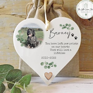 Personalised Dog Photo Gift, Dog Lover, Dog Loss Gift, Keepsake, Hanging Plaque, 12x12cm