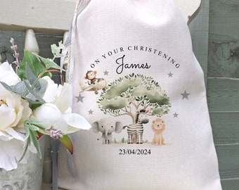 Personalised Christening Giftbag - Christening Gift - Christening Present Bag - Godson Gift - Goddaughter Gift- Baptism Gift - Size 30x40cm