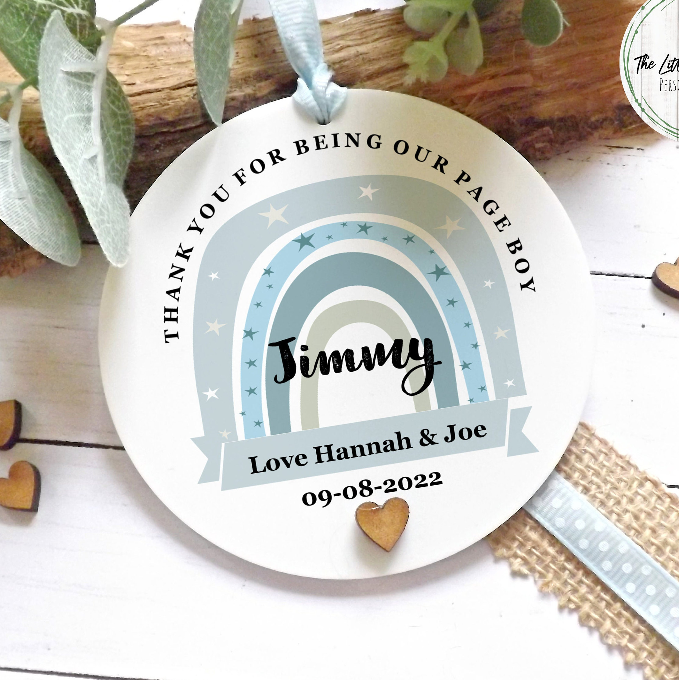 Page Boy Gift Page Boy Keepsake Wedding Personalised Hanging