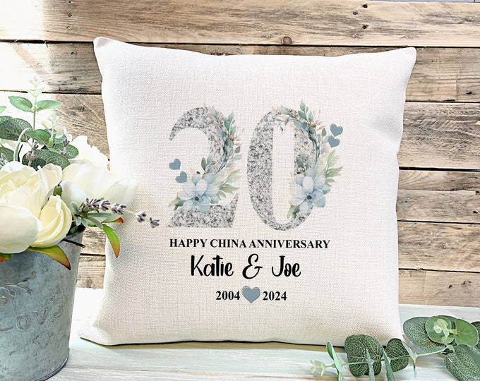 20th Anniversary Gift, China Wedding Anniversary, 20 Year Anniversary, 20 Years Married, Husband Wife Gift,