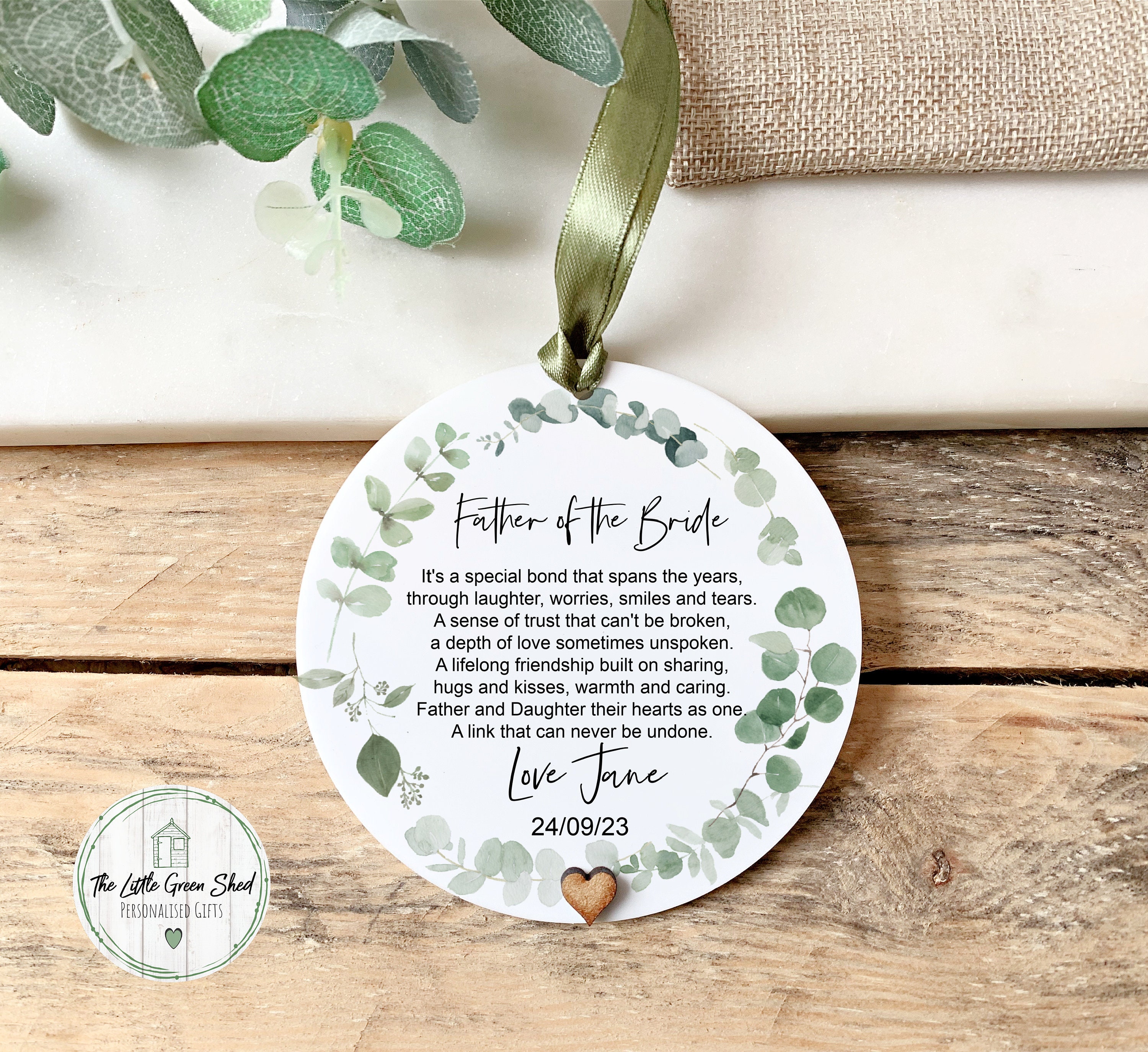 Father of the bride gifts cheap from daughter