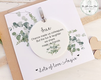 Personalised Colleague Leaving Card: Detachable Keepsake Gift