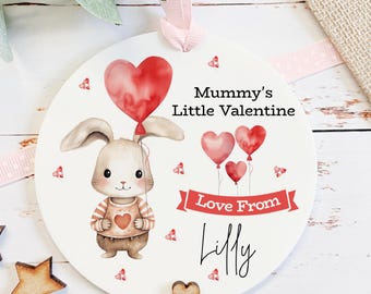 Personalised Mummy's Valentine Gift From Daughter Son 1st Valentine's Day Keepsake From New Baby Gift For Daddy