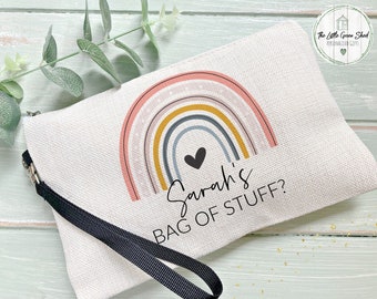 Personalised Friend Gift , Custom Make up bag , Sister Gift, Bits and bobs bag, Make up bag, Birthday Gift