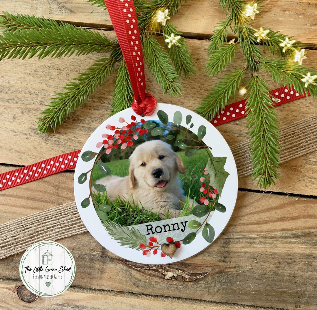 Personalised Dog Christmas Bauble, Pet Christmas Tree Decoration