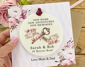 Personalised New Home Keepsake Card New Home Gift Congratulations Card Happy New Home Card For Friends Housewarming Keepsake Card