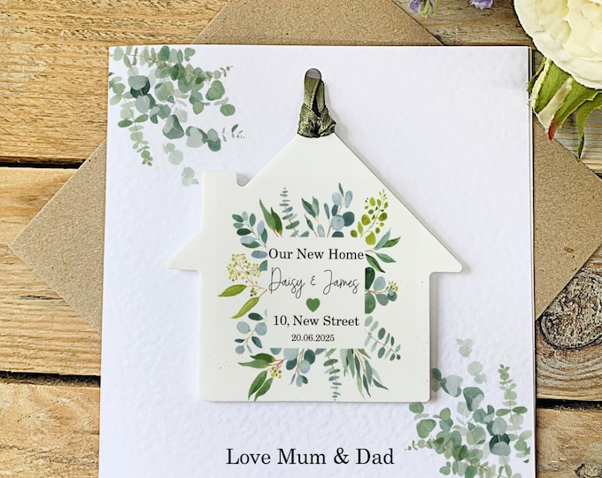 Personalised New Home Keepsake Card New Home Gift Congratulations Card Happy New Home Card For Friends Housewarming Keepsake Card