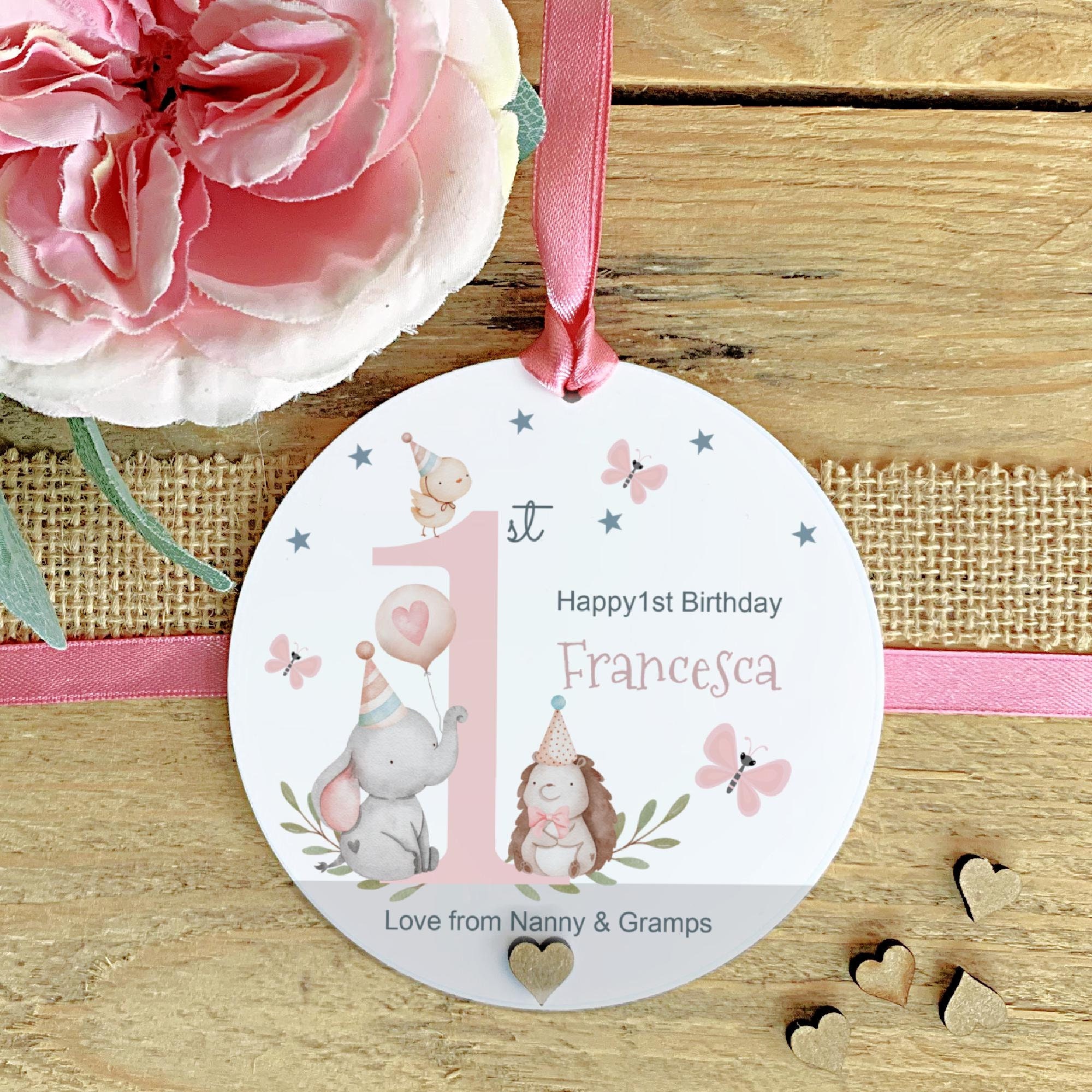 Personalised 1st Birthday Gift Custom Made Keepsake Daughter Granddaughter Niece Handmade Milestone Keepsake Unique First Year Gift