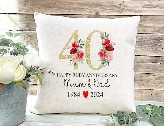 Regalo de aniversario de bodas de rubí Regalo de aniversario de bodas de rubí