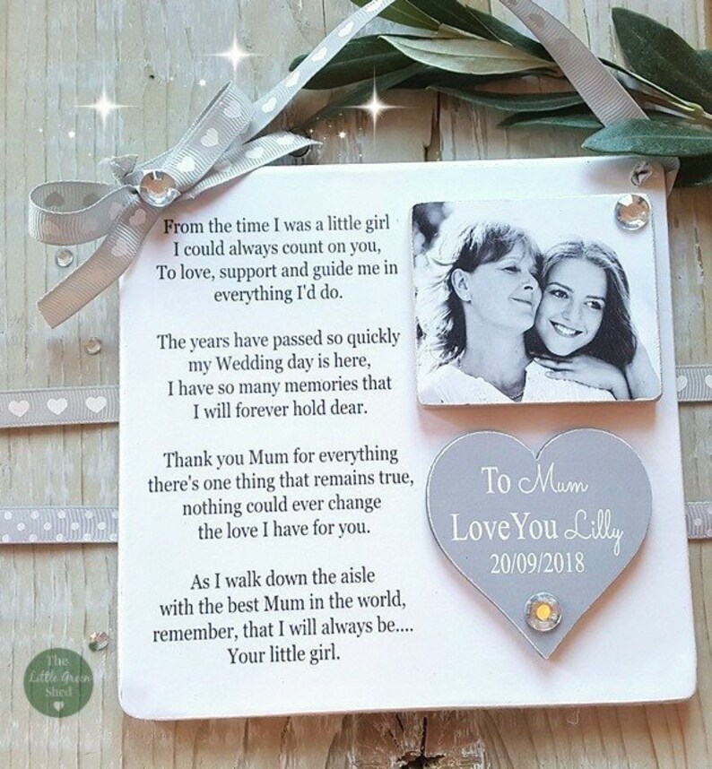 mother of the bride plaque