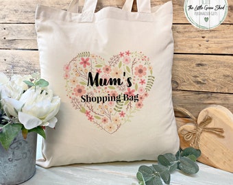 Mum Gift, Tote Bag, Gift for her, Mother's Day Gift, Shoulder Bag, Birthday Gift.Shopping Bag