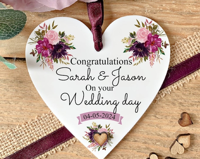 Personalised Wedding Gift Wedding Keepsake Couples Wedding Gift Newlyweds Gift Mr and Mrs Wedding gift