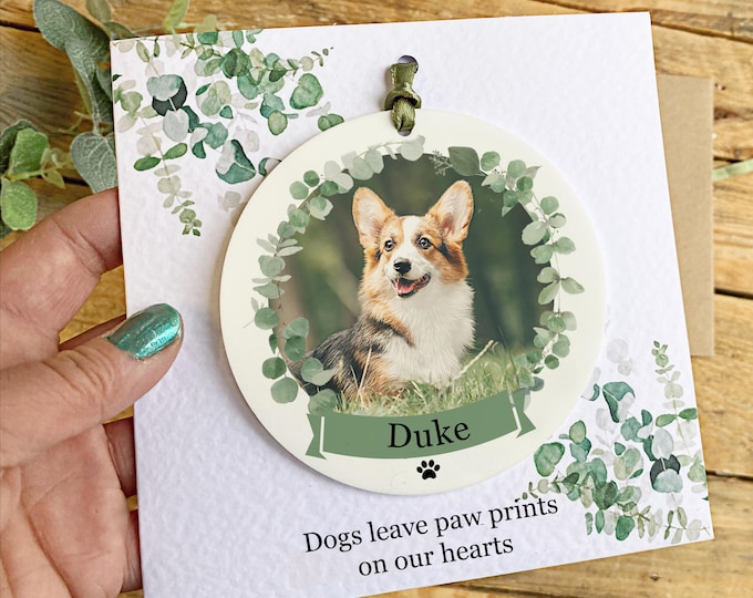 Personalised Dog Photo Card, Pet Owners Dog Lover Groomers Dog Walkers & Pet Sitters Gift, Memorial Gift .Thank You Pet Gift, New Pet Gift