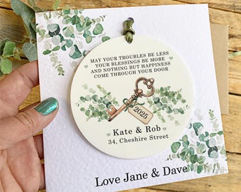 Personalised New Home Keepsake Card New Home Gift Congratulations Card Happy New Home Card For Friends Housewarming Keepsake Card