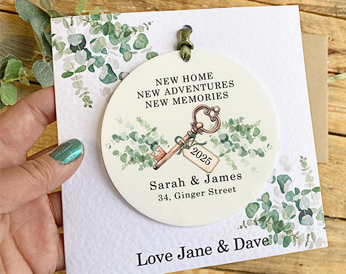 Personalised New Home Card, Housewarming Card, Moving Home Keepsake Card, Personalised Home Gift, First Homeowner Card New Home Decor