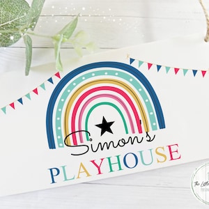 Playhouse sign, Den Sign, Children's gift, Room decor, Birthday gift, Outdoor Playhouse sign, Kids Playhouse sign