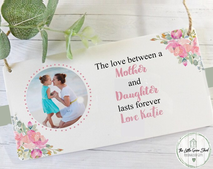 Personalised Gift for Mum, Mum Photo Gift, Mother's Day Keepsake, Nanny, Gran Plaque, Personalised Photo Plaque. Gift For Her, Birthday Gift