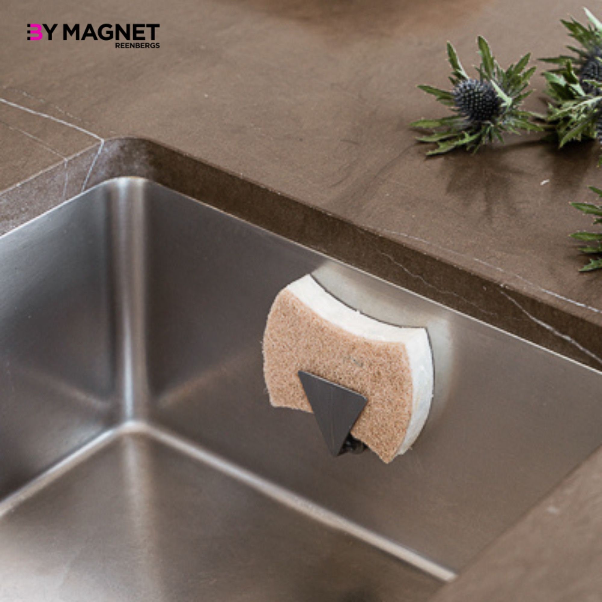 Dish sponge holder - Magnetic sponge holder