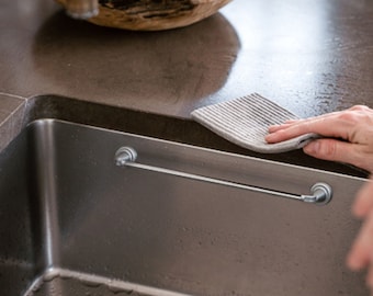 Magnetic Dishcloth Holder Steel Work on Most Sinks Etsy