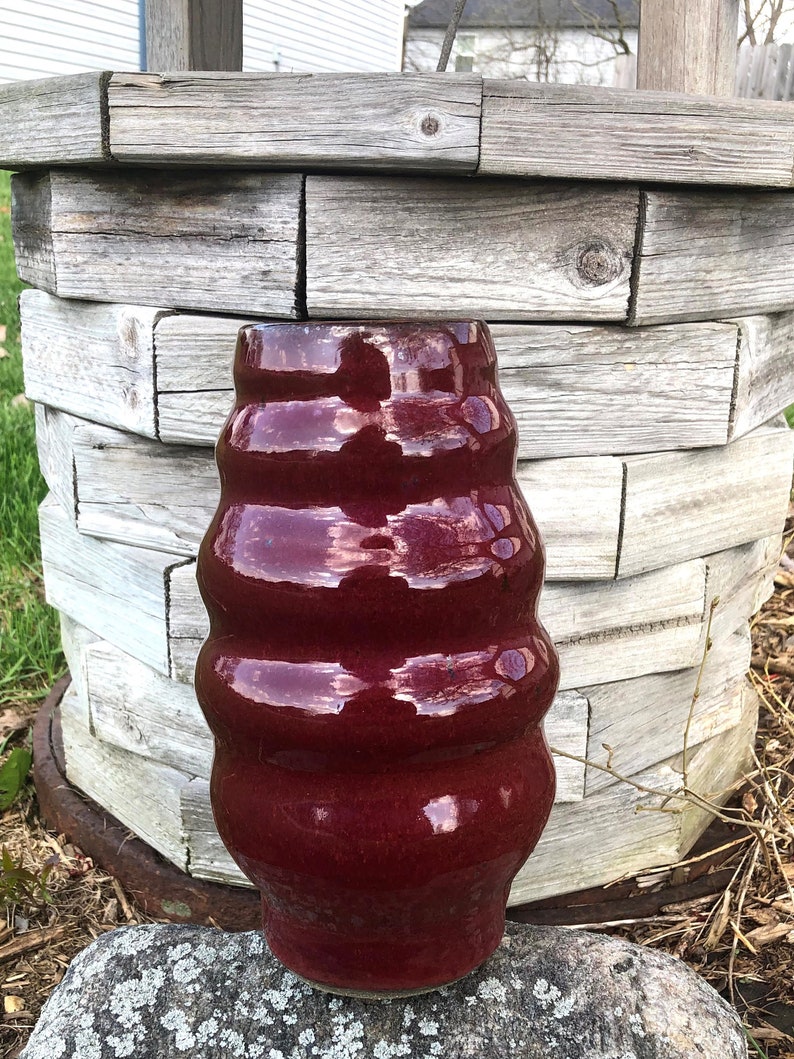 Vase à bulles marron image 1