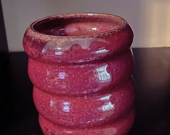 Mini Maroon Bubble Vase