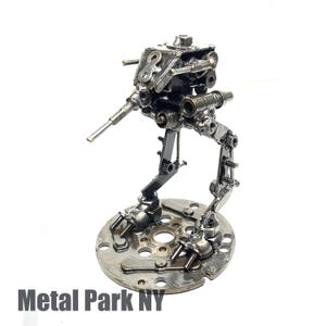 ST-Walker, Made out of scrap metal and Motorcycle parts, Scrap metal art, Handmade metal sculpture