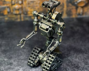 JOHNNY 5, Handmade Metal Art, scrap metal sculpture