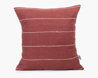 made in Italy heart pillow hand paint pillow 24x24 in pure linen with linen embrodery