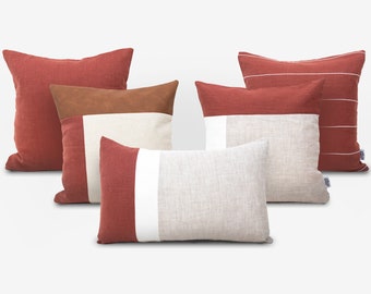 Premium Vintage Linen Christmas Sofa Bed Home Decor Pillow Case Cushion Cover
