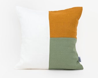 Decorative Pillow Covers Mid Century Finn Knit Throw Pillow, Mustard, 18x18