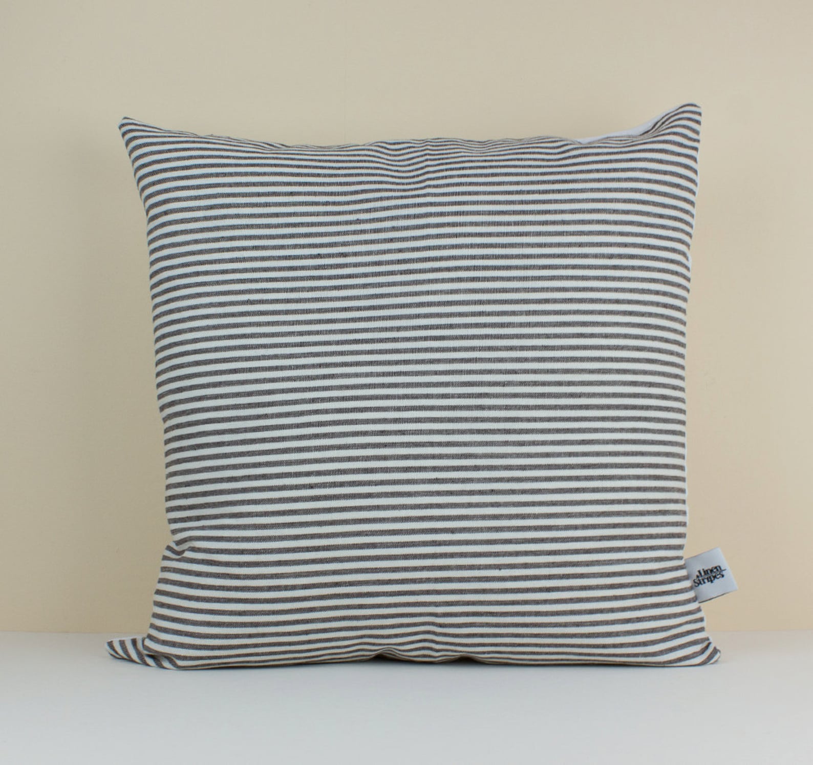 Black and White Stripe Linen Pillow Cover Decorative Throw Etsy