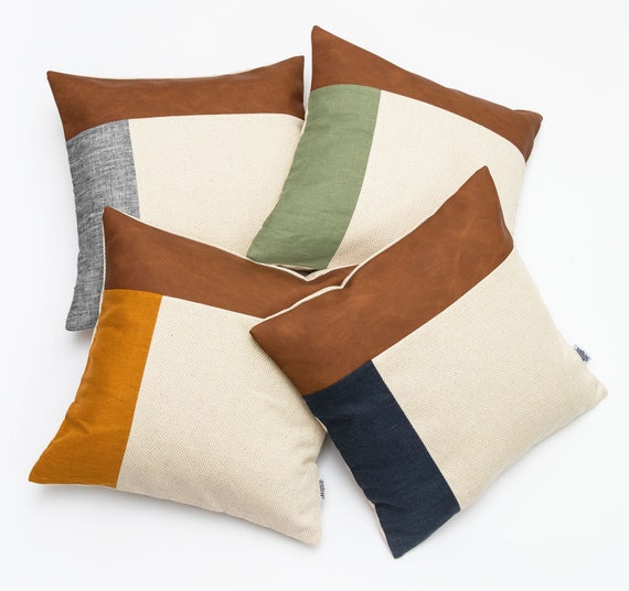 leather pillow cases