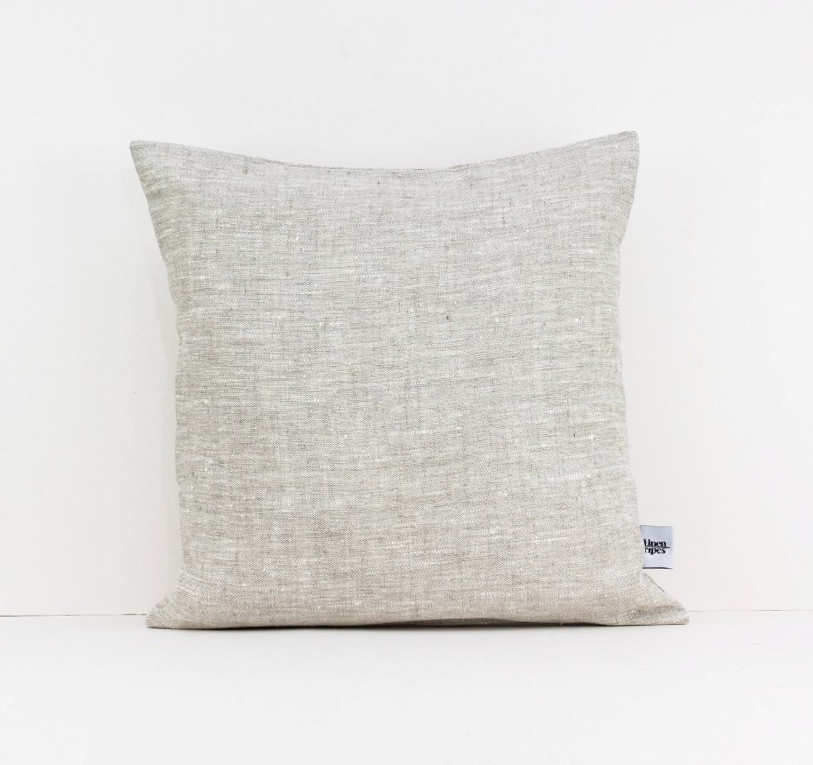 Natural Linen Cushion Cover 55x55 Pillow Covers Modern Etsy
