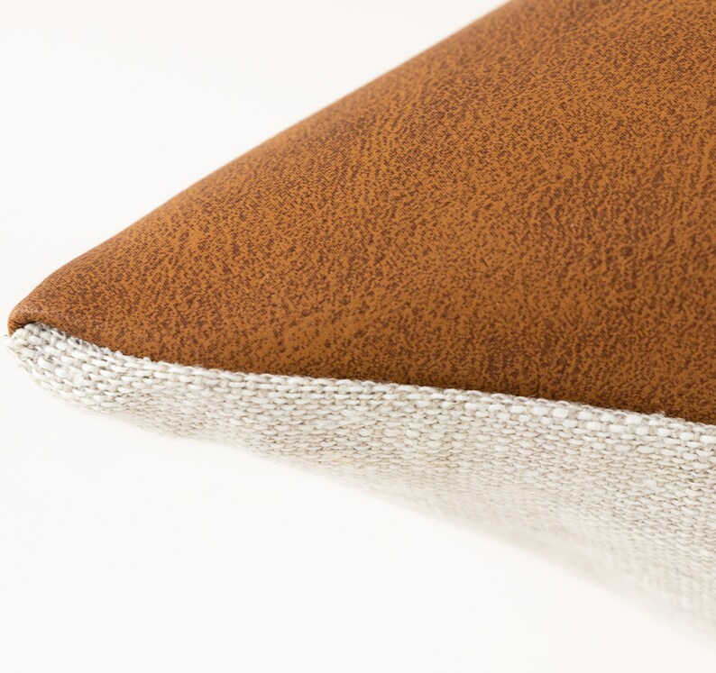 Faux Leather Cushion Cover Leather Pillows Covers 50x50 Tan Etsy UK