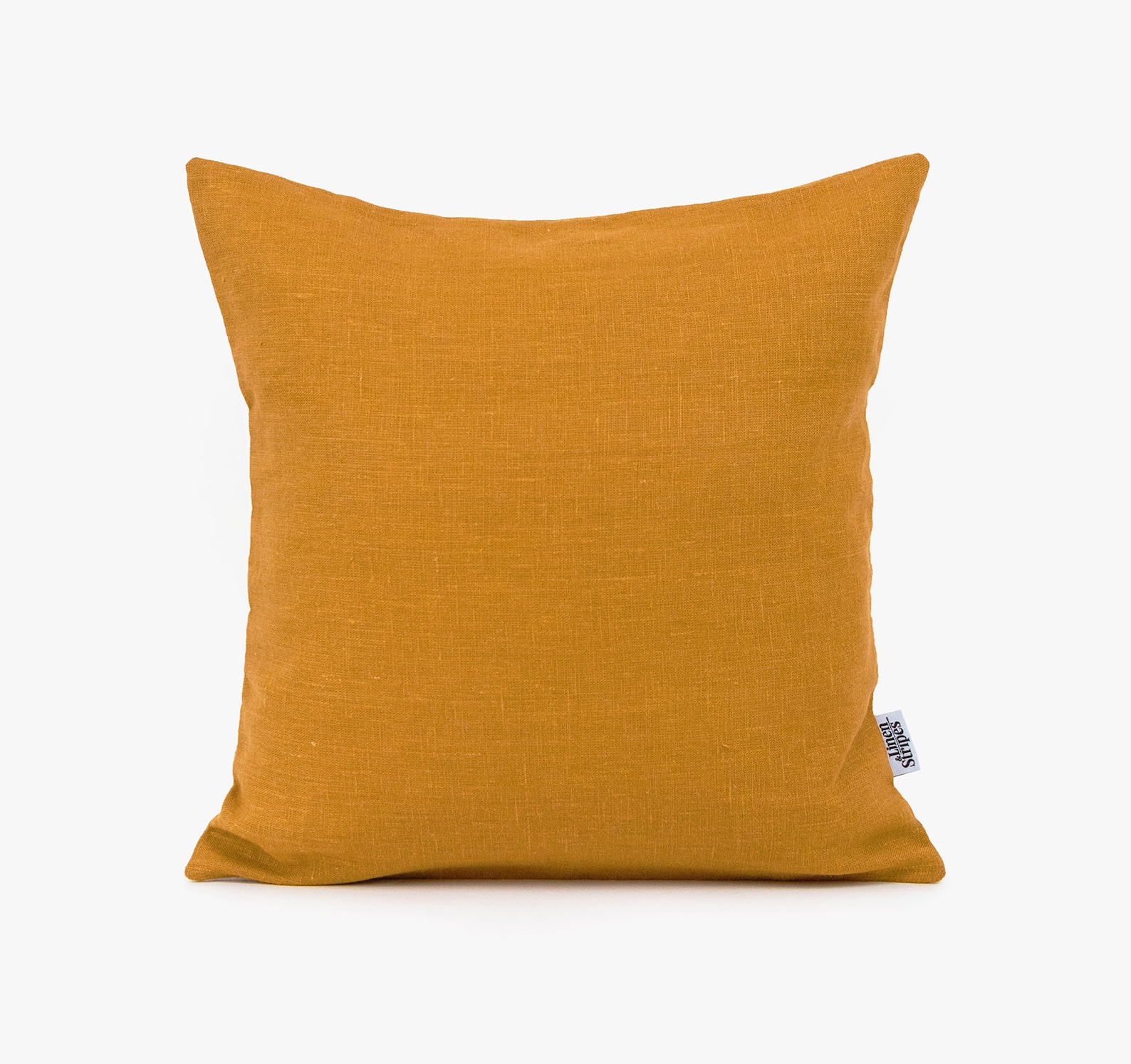 Mustard Pillow Cover. Mid Century Pillow. Organic Linen Throw Etsy